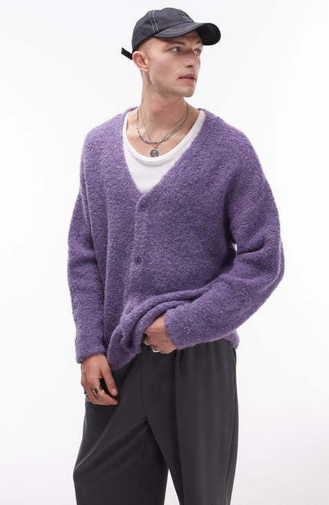 Purple cardigan best sale