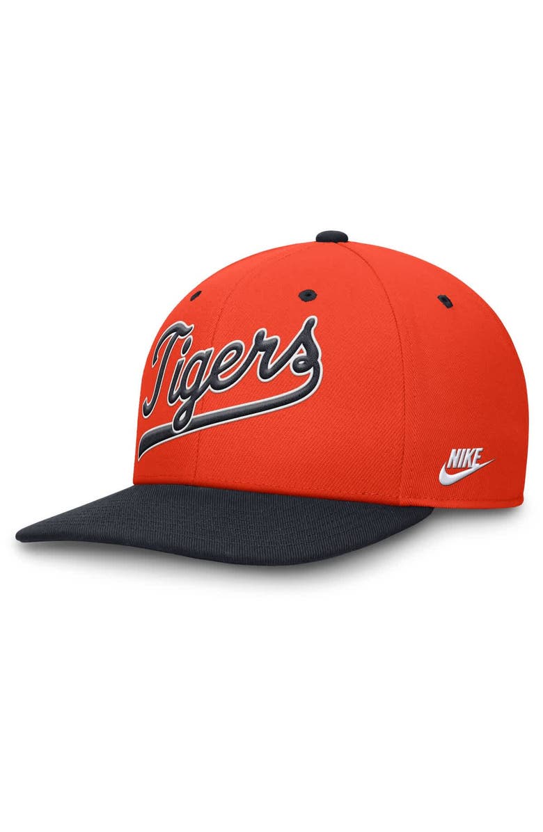 Nike Men's Nike Orange/Navy Detroit Tigers Cooperstown Collection Pro Performance Snapback Hat, Alternate, color, Orange