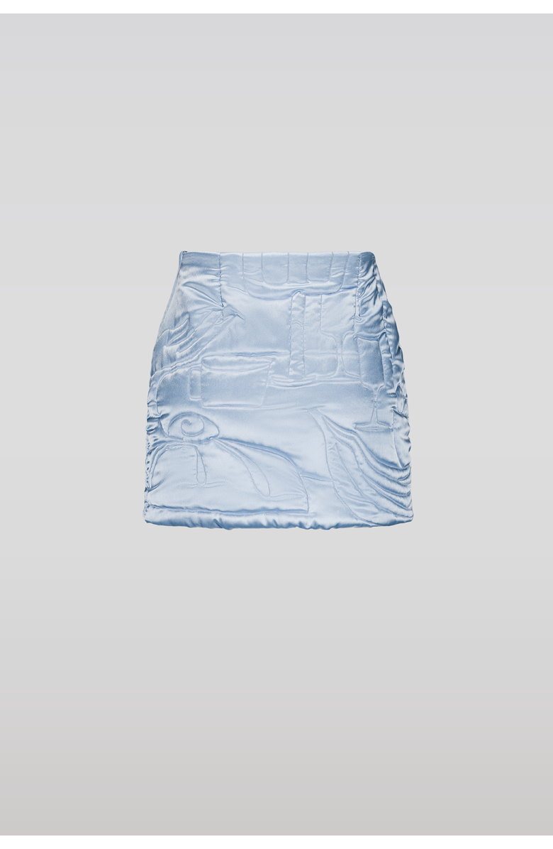 SAEMDI Padded Embroidery Skirt, Alternate, color, Baby Blue