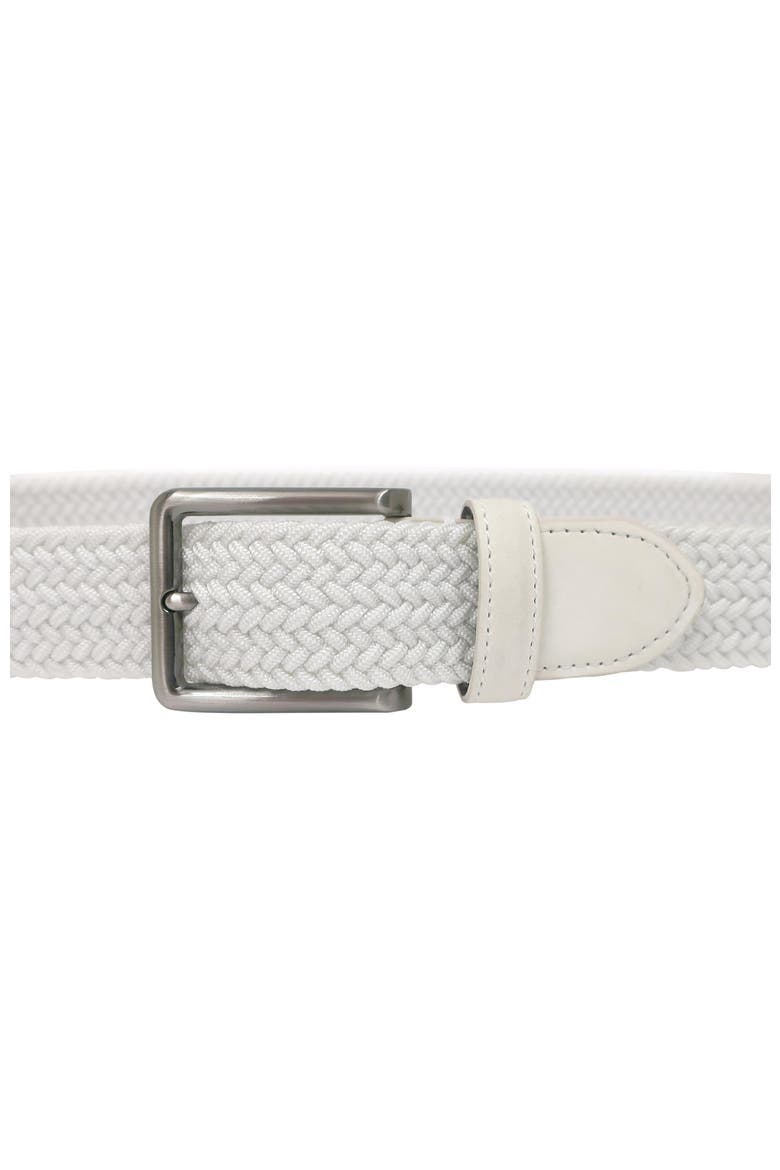 Golf Woven Stretch Belt, Alternate, color, White