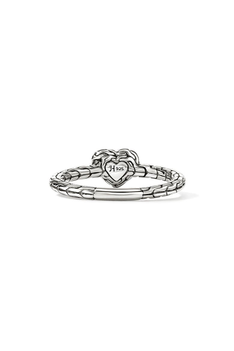 Diamond Pavé Heart Ring, Alternate, color, SILVER