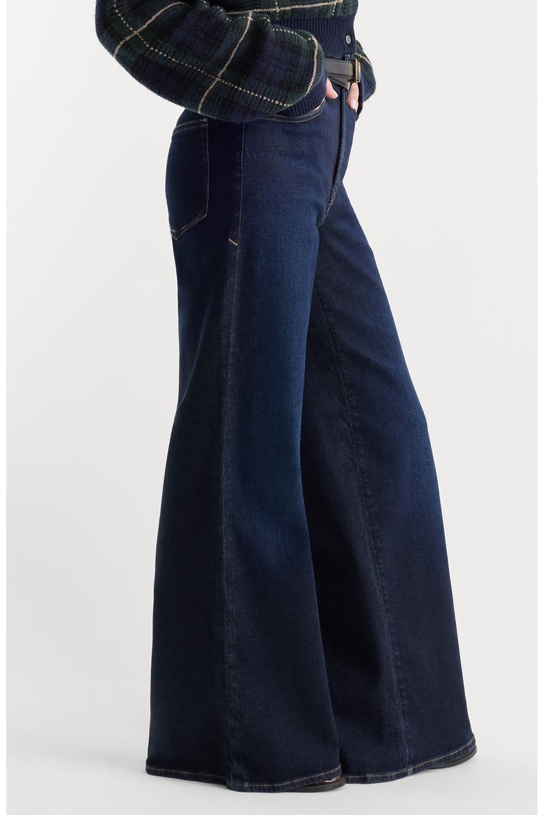 Good Waist High Waist Palazzo Ankle Wide Leg Jeans, Alternate, color, INDIGO1308