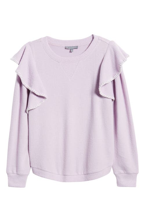 Wit & Wisdom Ruffle Crewneck Sweater