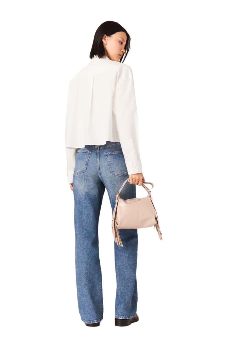 maje Jewel detail shirt, Alternate, color, White