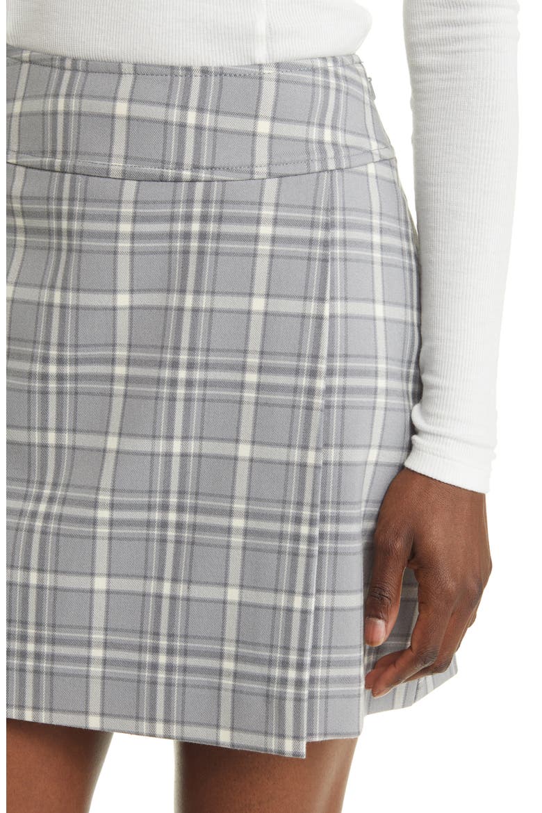 Plaid Miniskirt, Alternate, color, GREY AVERY PLAID