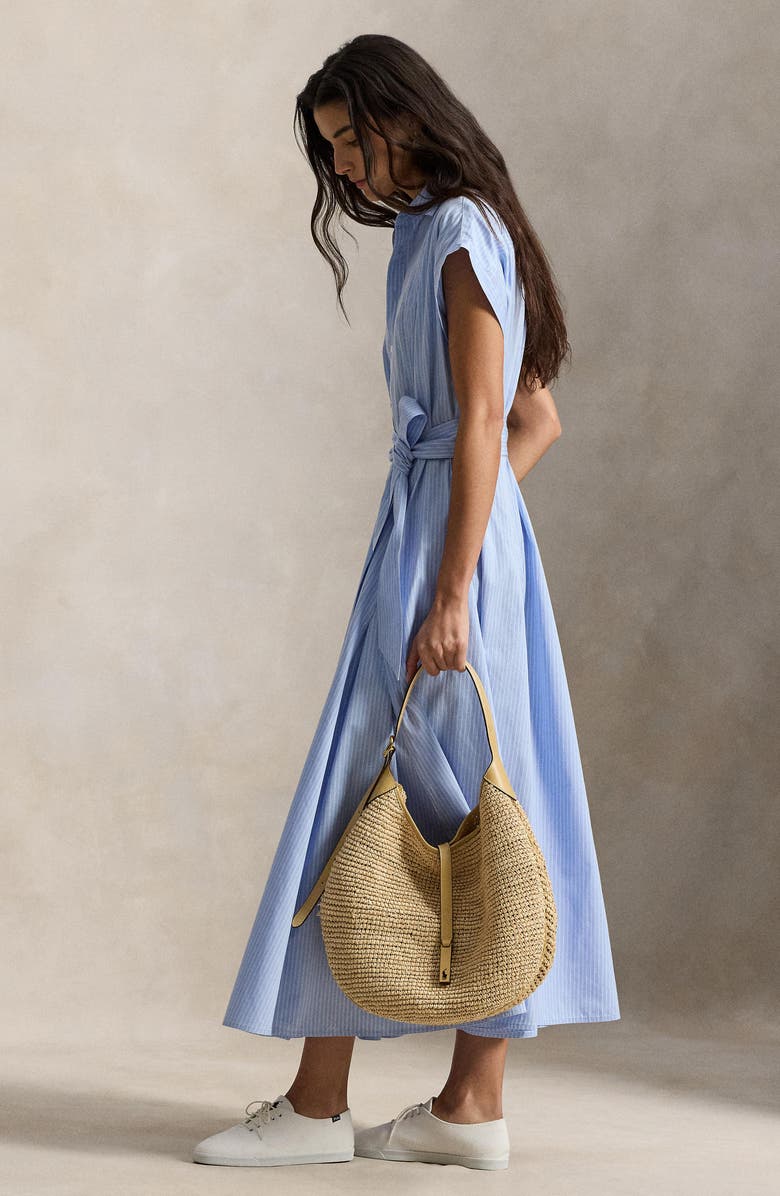 Polo Ralph Lauren Stripe Shirtdress, Alternate, color, Blue Multi Stripe