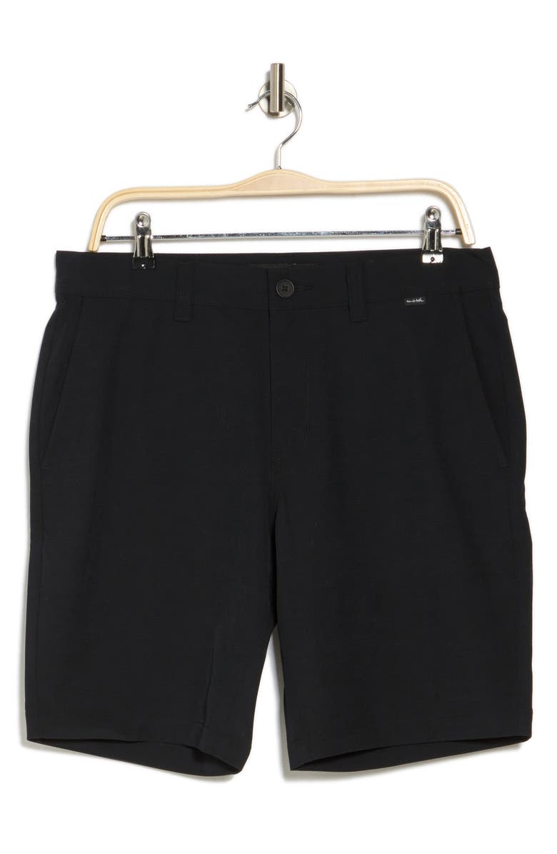TravisMathew Men's Switchbacks Hybrid Shorts, Alternate, color, Black
