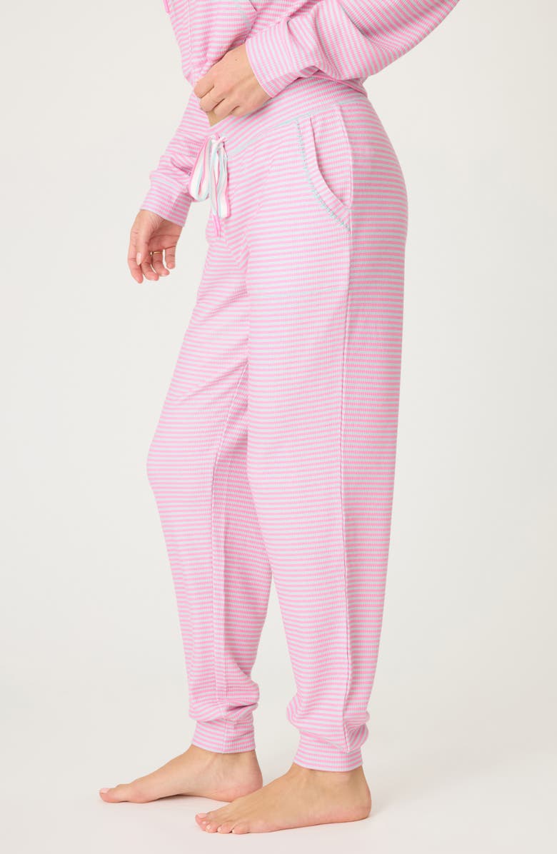 PJ Salvage Secret Garden Banded Pajama Pants, Alternate, color, Bright Pink