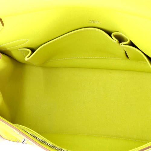 Pre-owned Hermes  Hermes Jypsiere Bag Swift 28 In Green