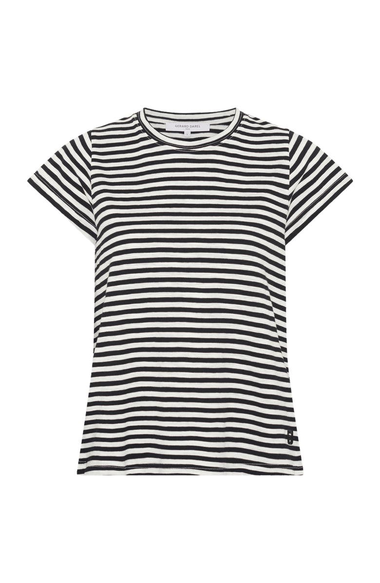GERARD DAREL Mayane Striped Crew Neck T-Shirt, Alternate, color, White
