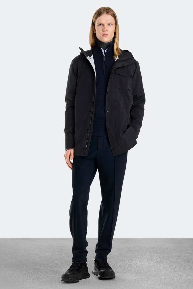 Nanaimo Rain Jacket, Alternate, color, Black