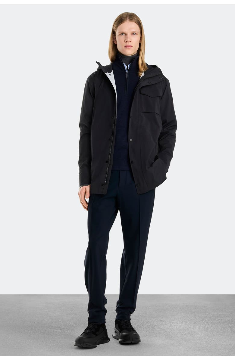 Canada Goose Nanaimo Rain Jacket, Alternate, color, Black
