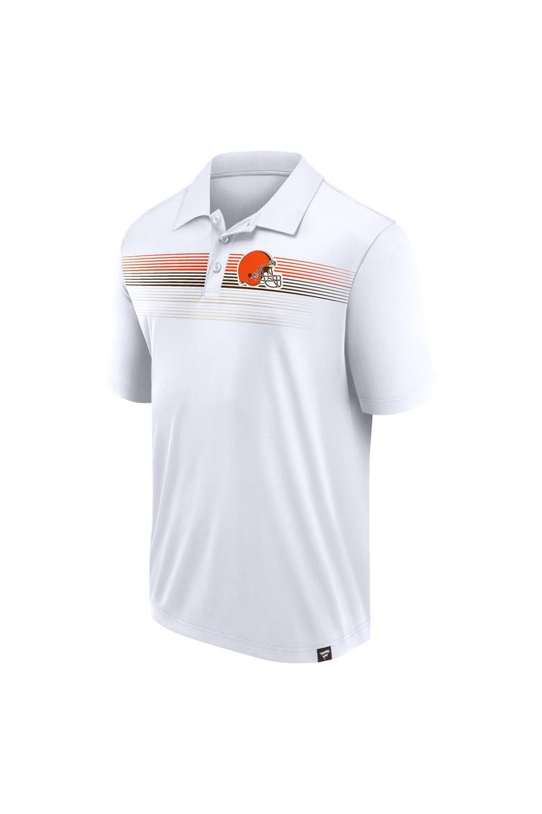 Men's Fanatics Branded White Cleveland Browns Victory For Us Interlock Polo, Alternate, color, White
