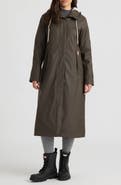 Hunter Sammy Water Repellent Long Rubberized Raincoat