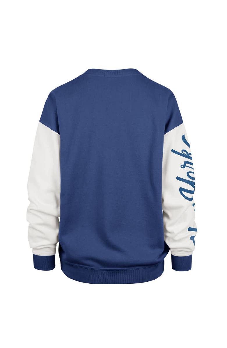 '47 Women's '47 Blue New York Knicks Rise Andie Oversized Pullover Sweatshirt, Alternate, color, Blue