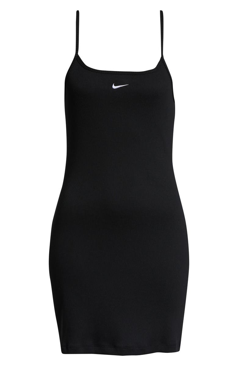 Nike Ribbed Stretch Cotton Minidress, Alternate, color, 