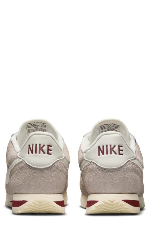 Nike Cortez Suede Sneakers In Gray And White