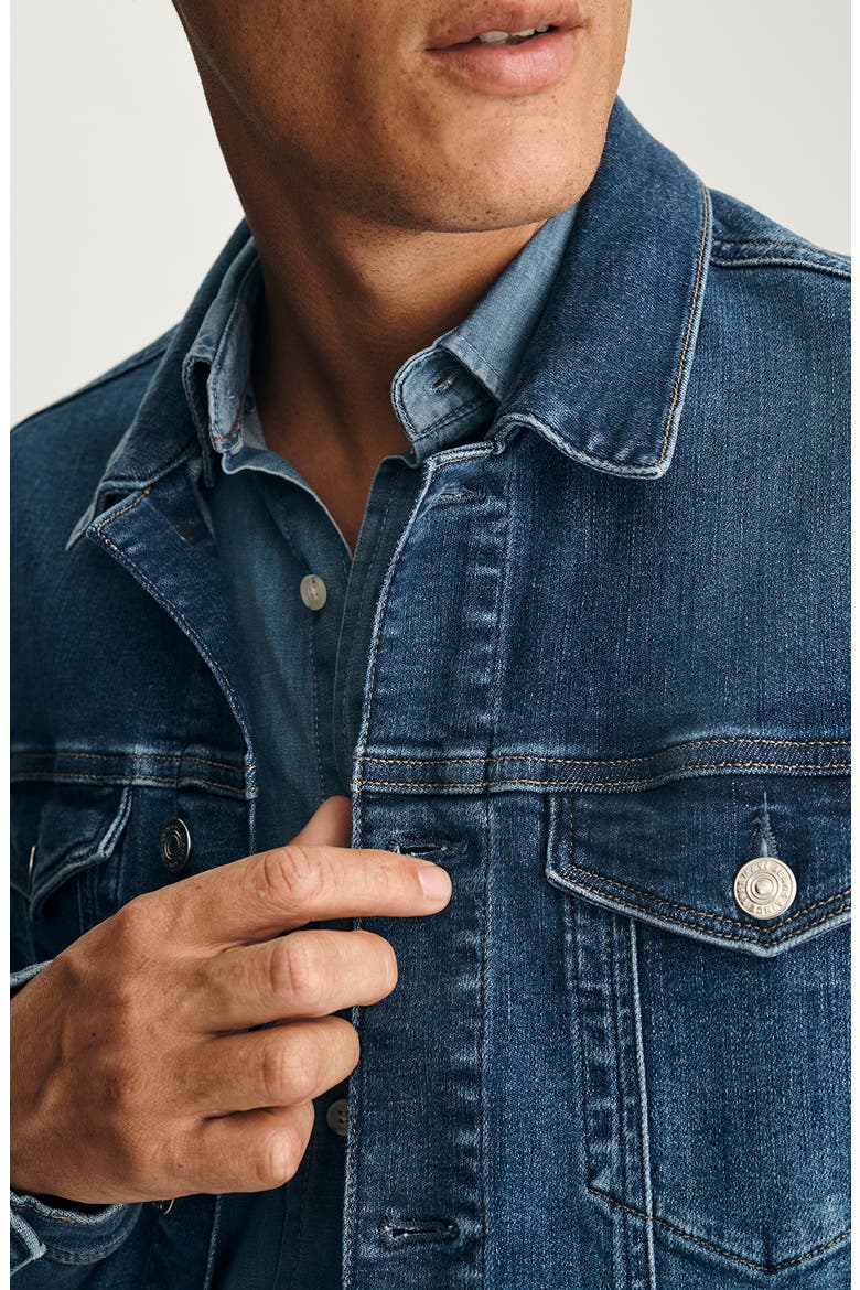Drake Denim Trucker Jacket, Alternate, color, MID BRUSHED CLASSIC VINTAGE