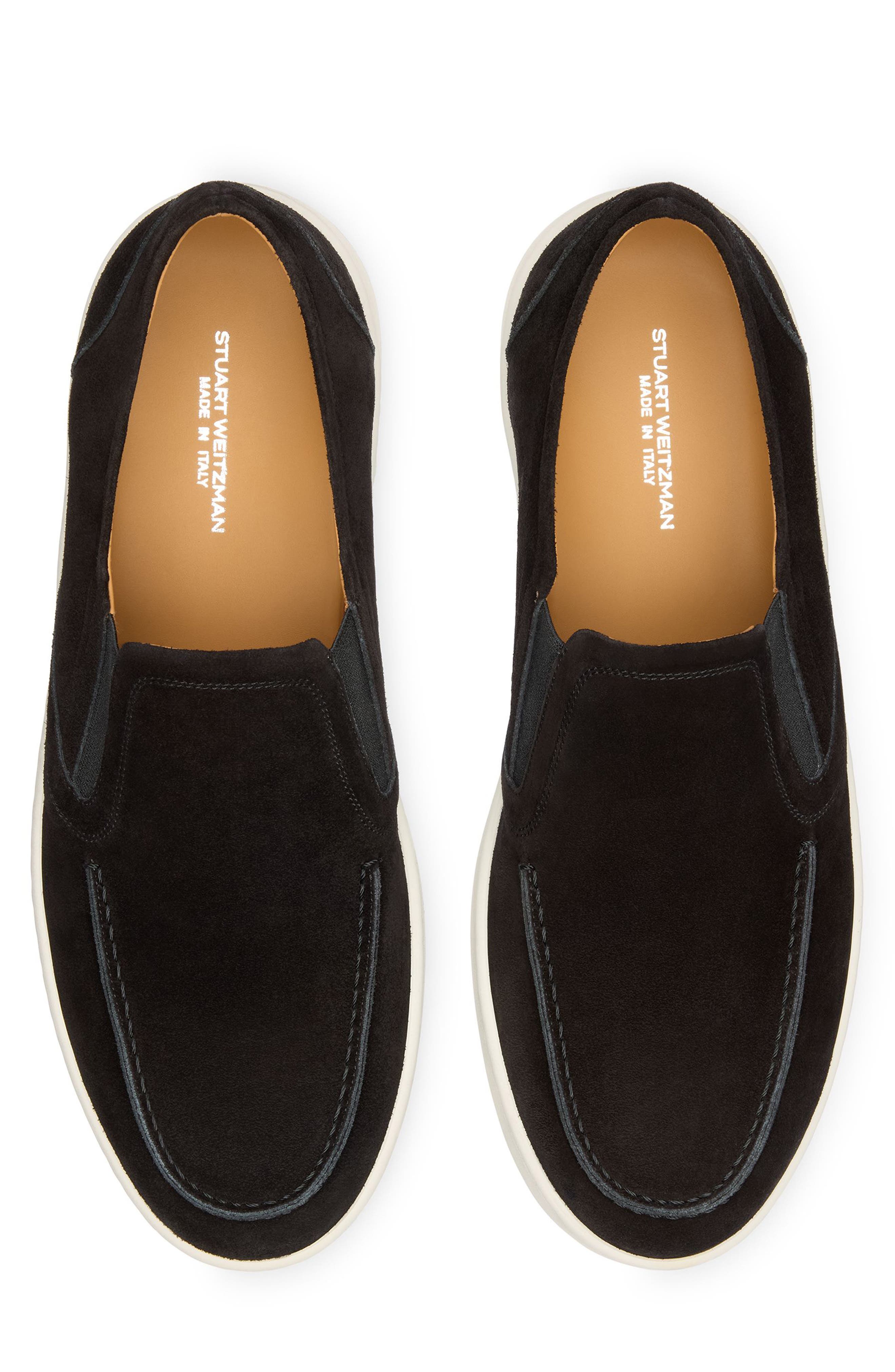 Stuart Weitzman Dwight Loafer, Alternate, color, Black