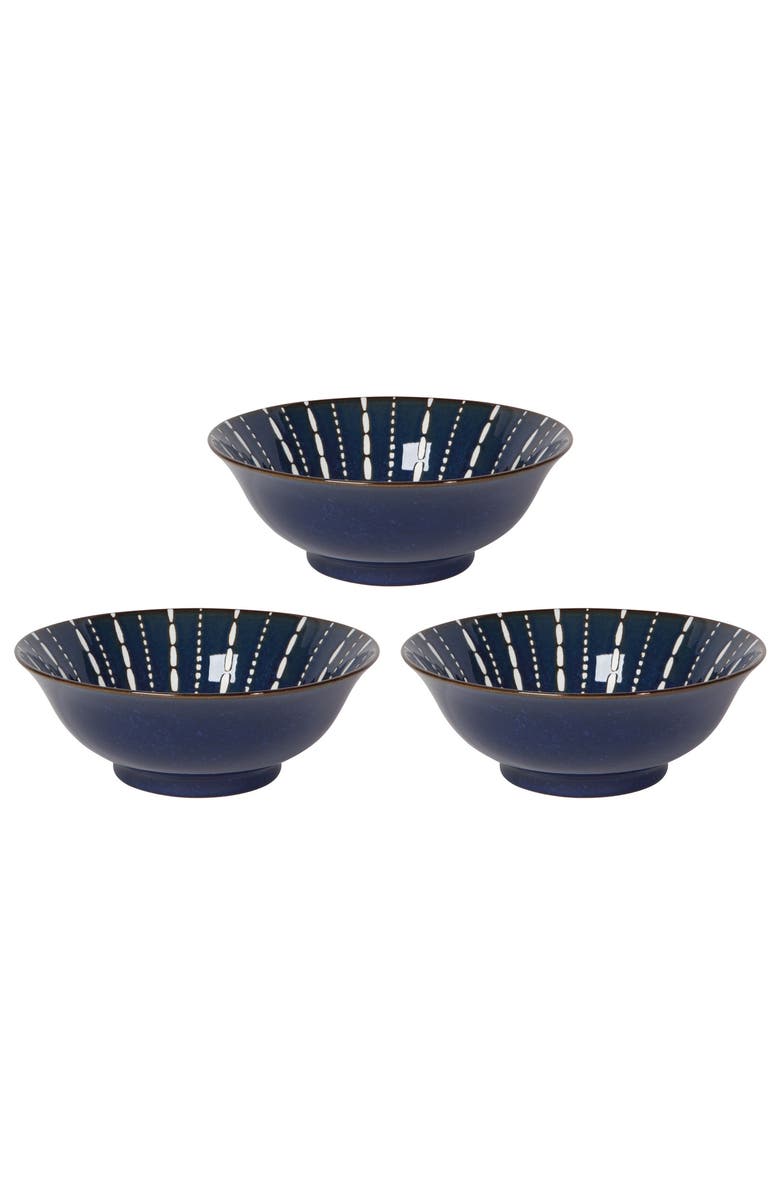 Danica Brands Pulse Stamped Bowl - Set of 3, Main, color, Blue