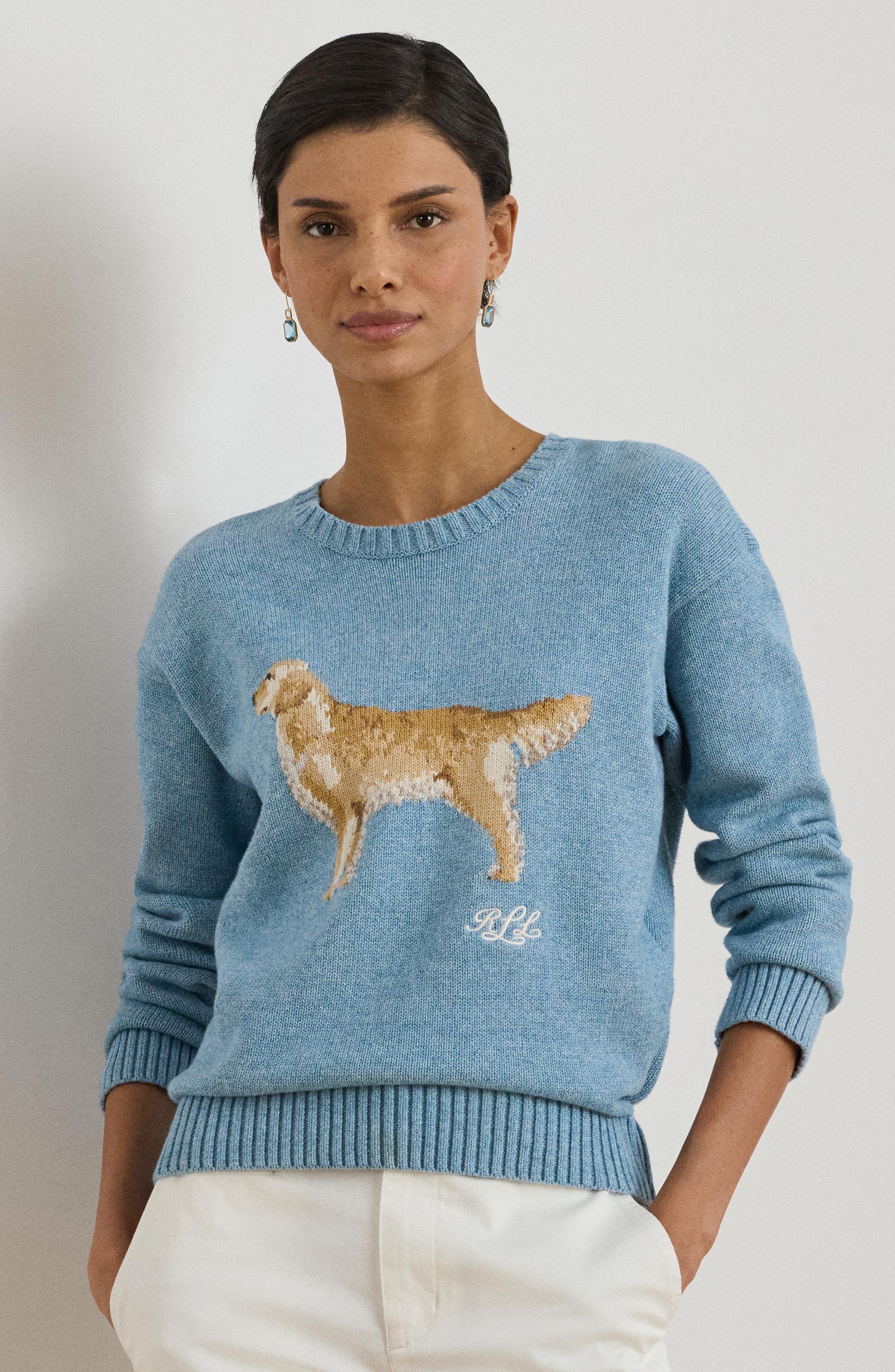 Intarsia Dog Sweater (Women) | Nordstrom