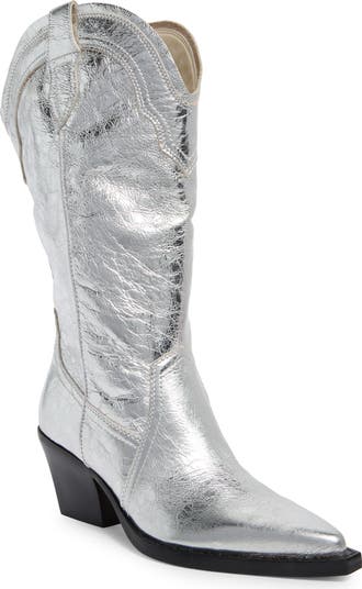 Rasima Metallic Cowboy Boot