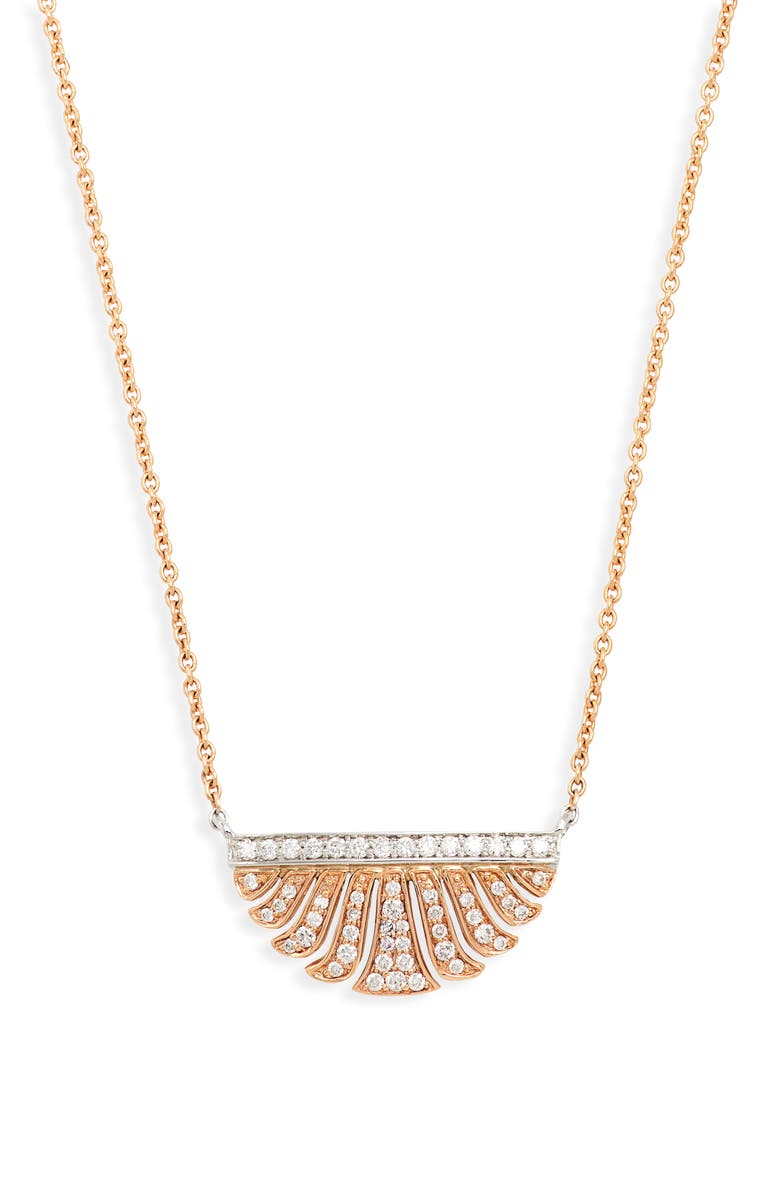 Sethi Couture Fringe Diamond Pendant Necklace, Main, color, 