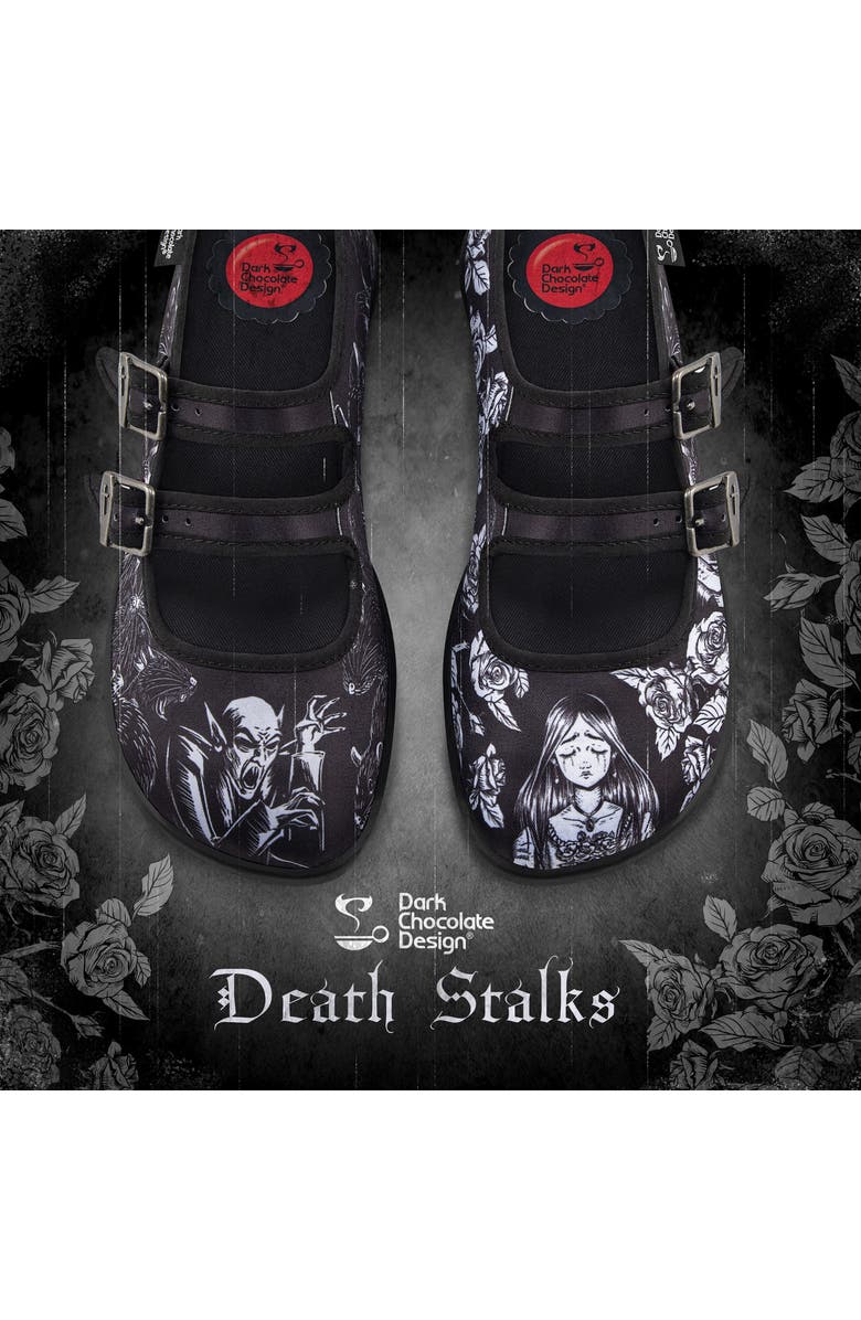 Hot Chocolate Design Death Stalks Women's Mary Jane Flats, Alternate, color, Death Stalks