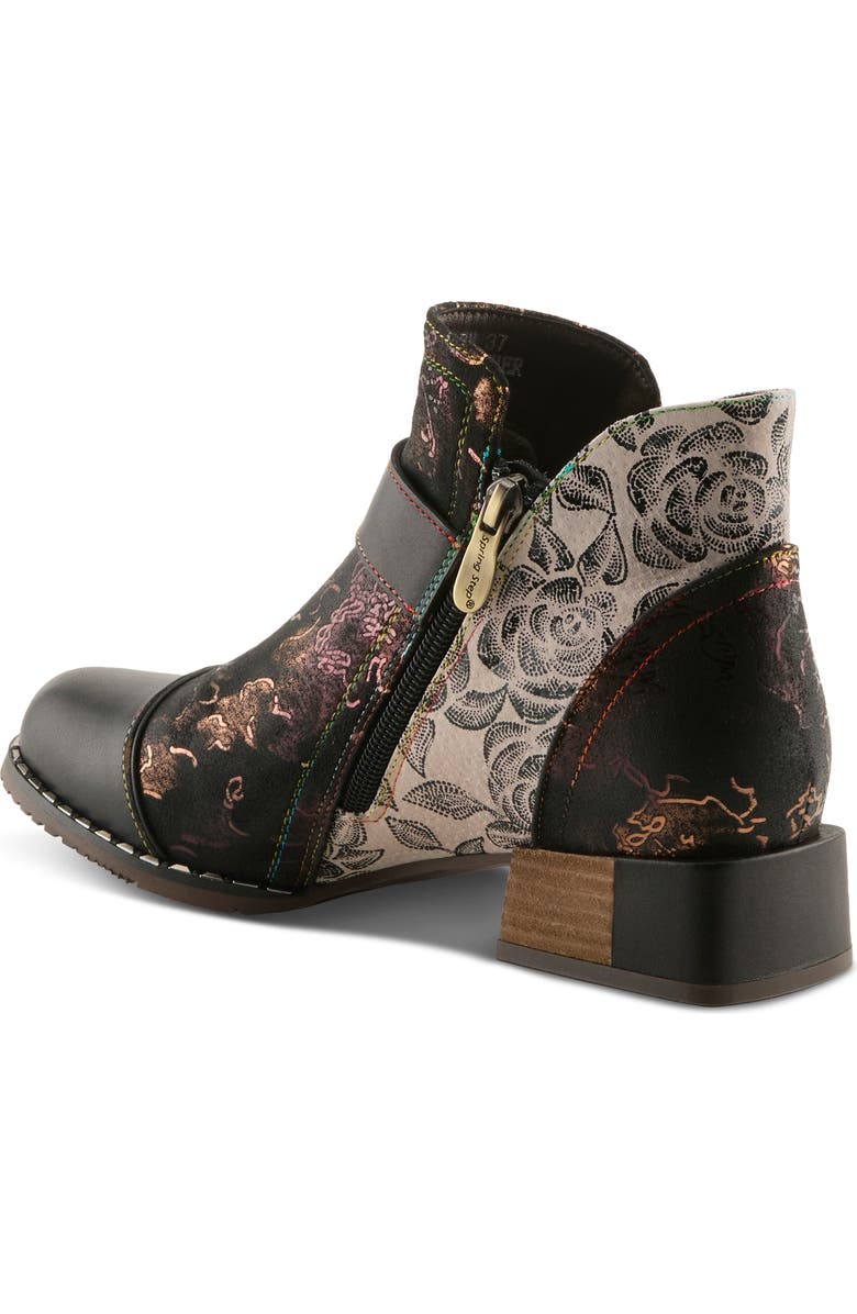 L'Artiste by Spring Step Sipperb Bootie, Alternate, color, Black Multi