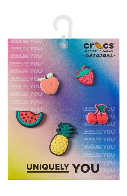 CROCS Fav Fruits 5-Pack Jibbitz Shoe Charms in Multi 