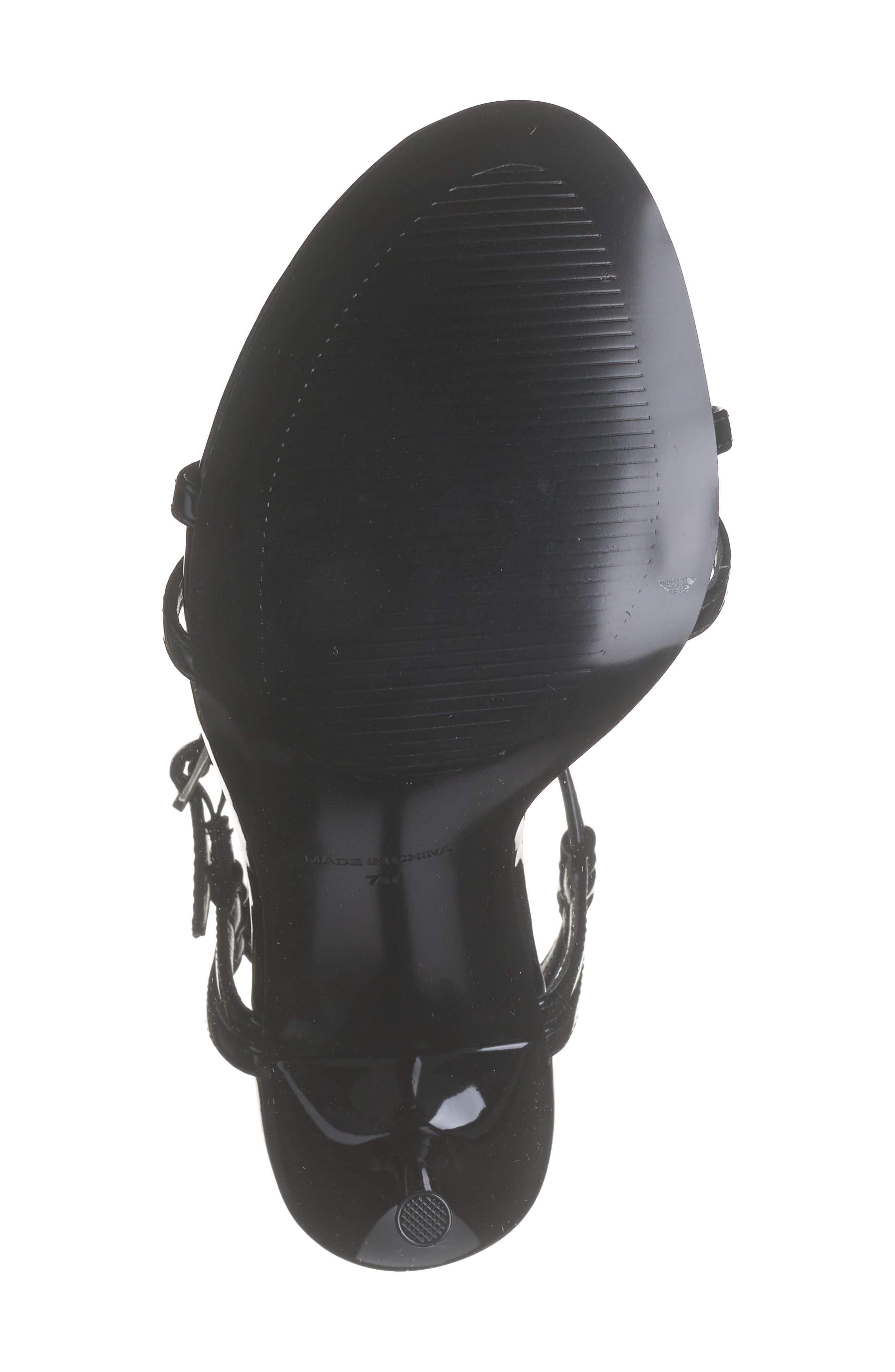 Steve Madden Deeva T-Strap Sandal, Alternate, color, Blk Patent