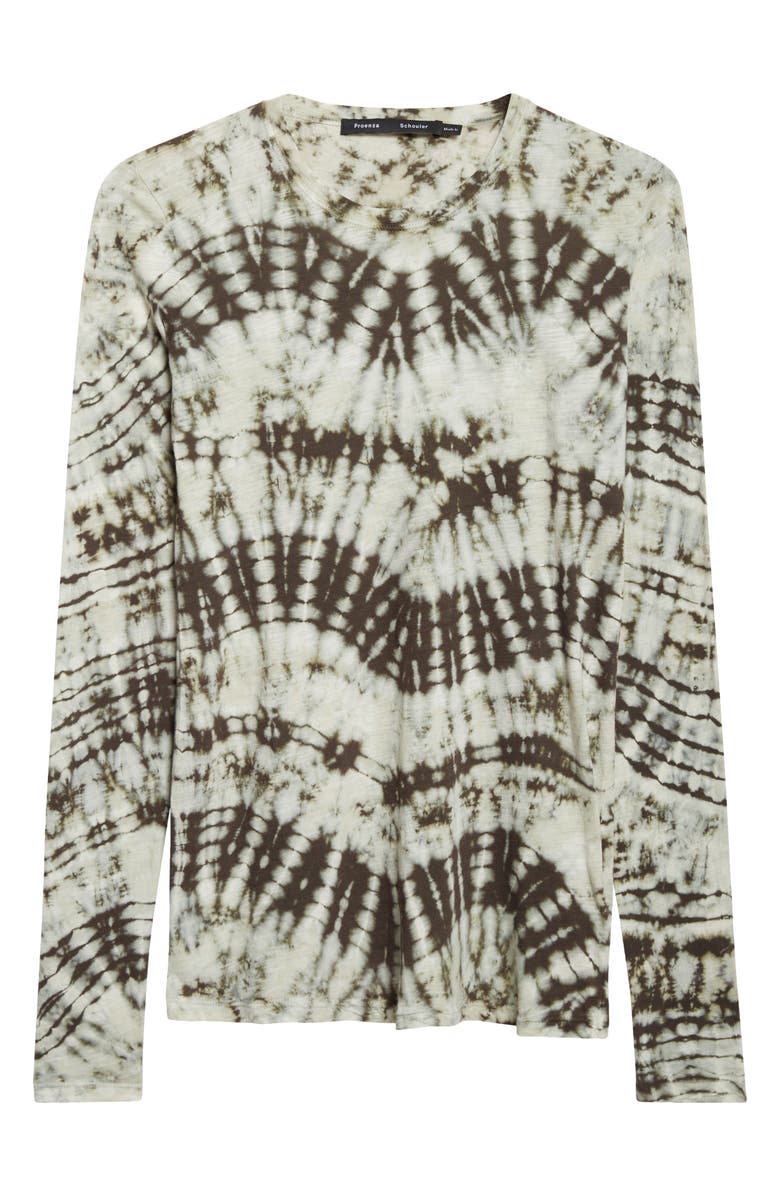 Proenza Schouler Mia Tie Dye Tissue T-Shirt, Main, color, Caper Multi