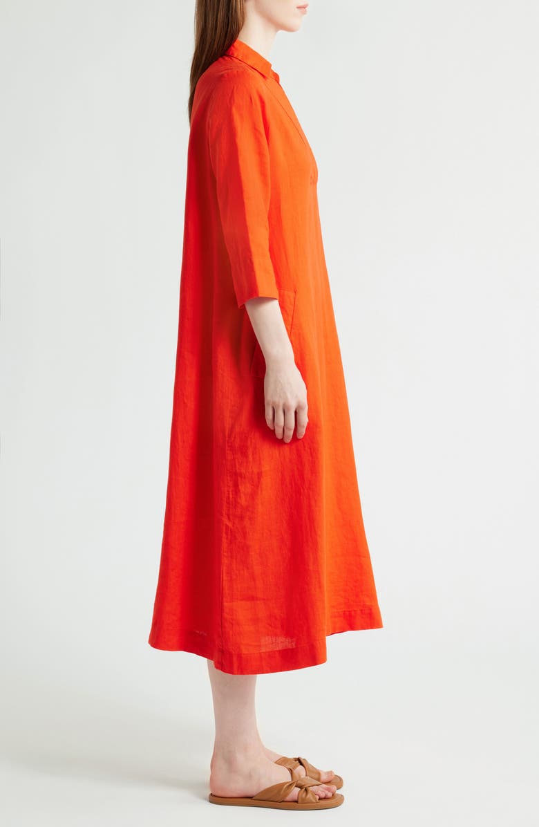 Masai Copenhagen Nikeeta Linen Midi Dress, Alternate, color, 