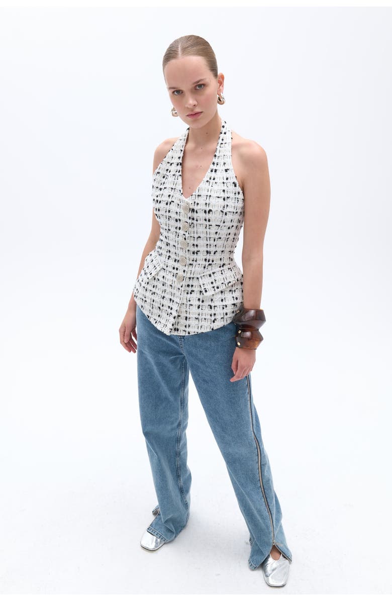 Nocturne Tweed Vest, Alternate, color, 