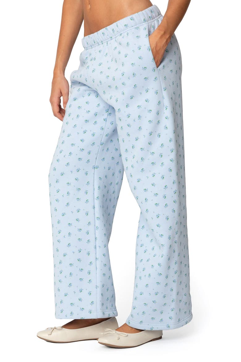 Flower Power Sweatpants, Alternate, color, LIGHT-BLUE
