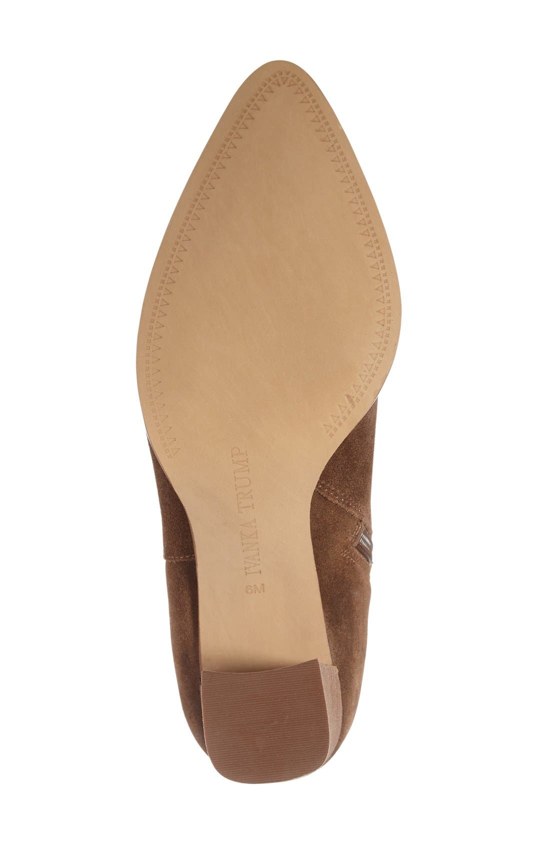 'Carver' Pointy Toe Bootie, Alternate, color, LIGHT BROWN SUEDE