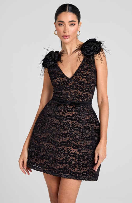 NADINE MERABI NADINE MERABI KAYLA ROSETTE MINIDRESS