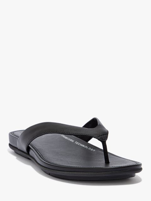 Gracie Leather Flip-Flops