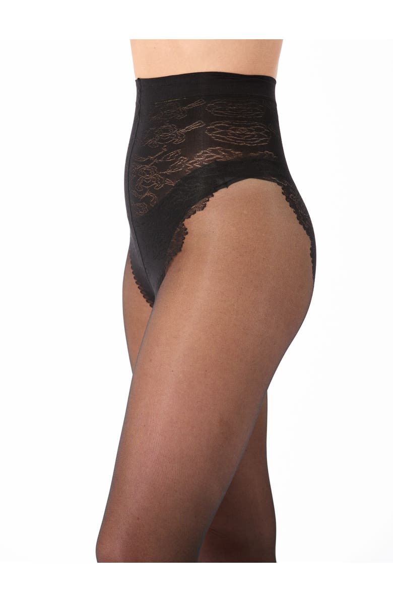 SKYTIGHTS Runway Everyday Sheer Control Top Tights, Alternate, color, Black