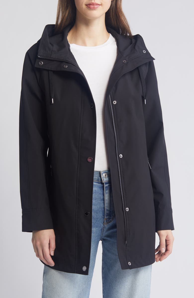 Michael Kors Water Resistant Jacket, Alternate, color, Black