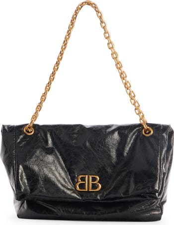Balenciaga Le Cagole Monaco BB Logo Shoulder Bag | Nordstrom