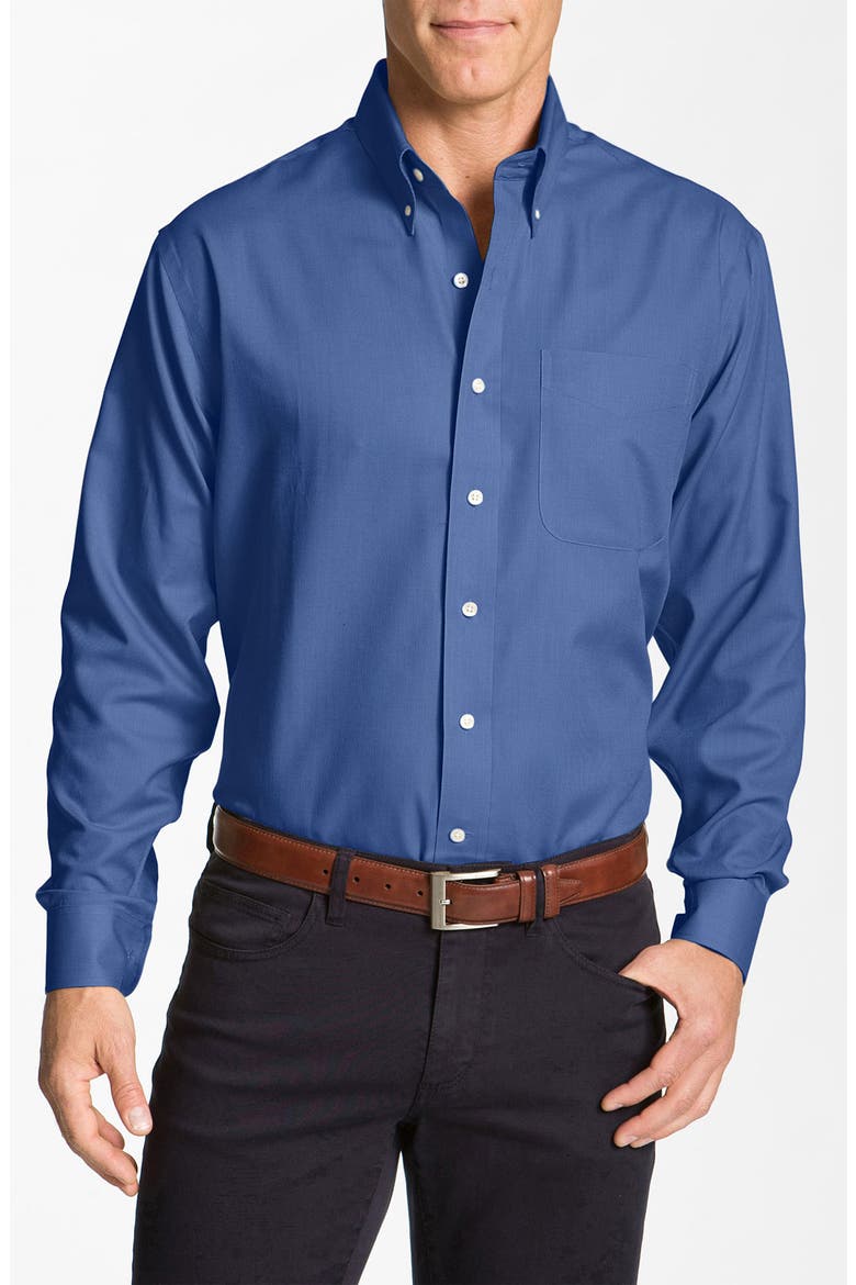 Nailshead - Epic Easy Care Classic Fit Sport Shirt, Main, color, FRENCH BLUE