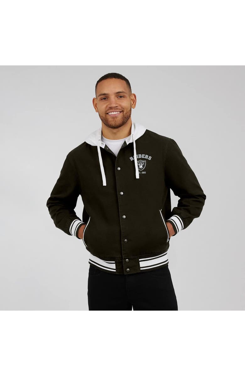 Darius Rucker Collection by Fanatics Men's Darius Rucker Collection by Fanatics Black Las Vegas Raiders Full-Snap Hoodie Jacket, Alternate, color, Black