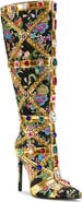 AZALEA WANG Confident Embellished Knee High Boot