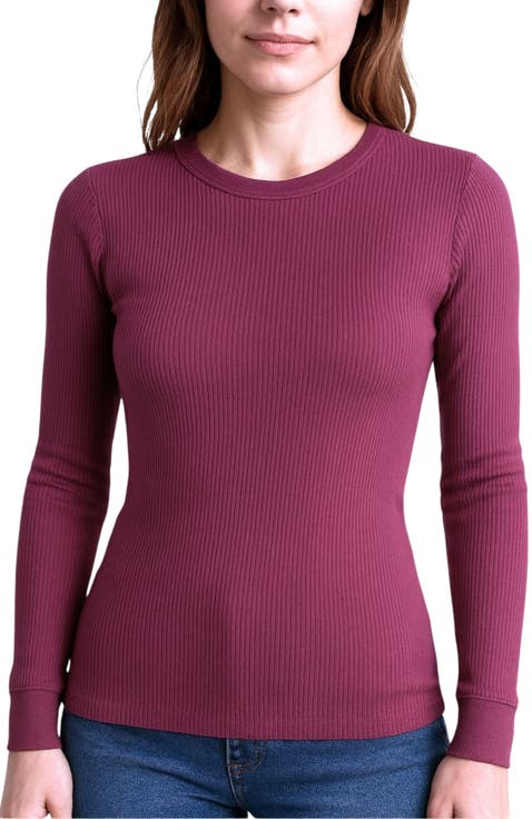 Women's Therma Rib Long Sleeve Thermal Crew