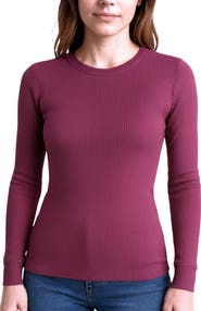 Watson's Women's Therma Rib Long Sleeve Thermal Crew