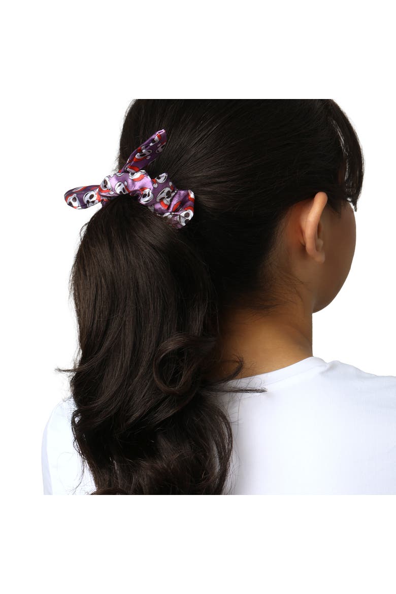 The Nightmare Before Christmas Hair Scrunchies 3-Piece Set Official License, Alternate, color, Purple