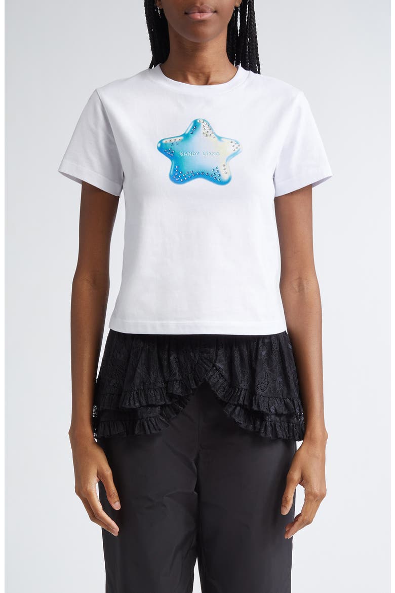 Sandy Liang Ame Graphic Baby Tee (Women) | Nordstrom