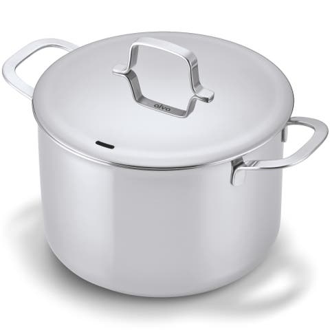 Maestro 7QT 5-Ply Stainless Steel Stock Pot with Lid