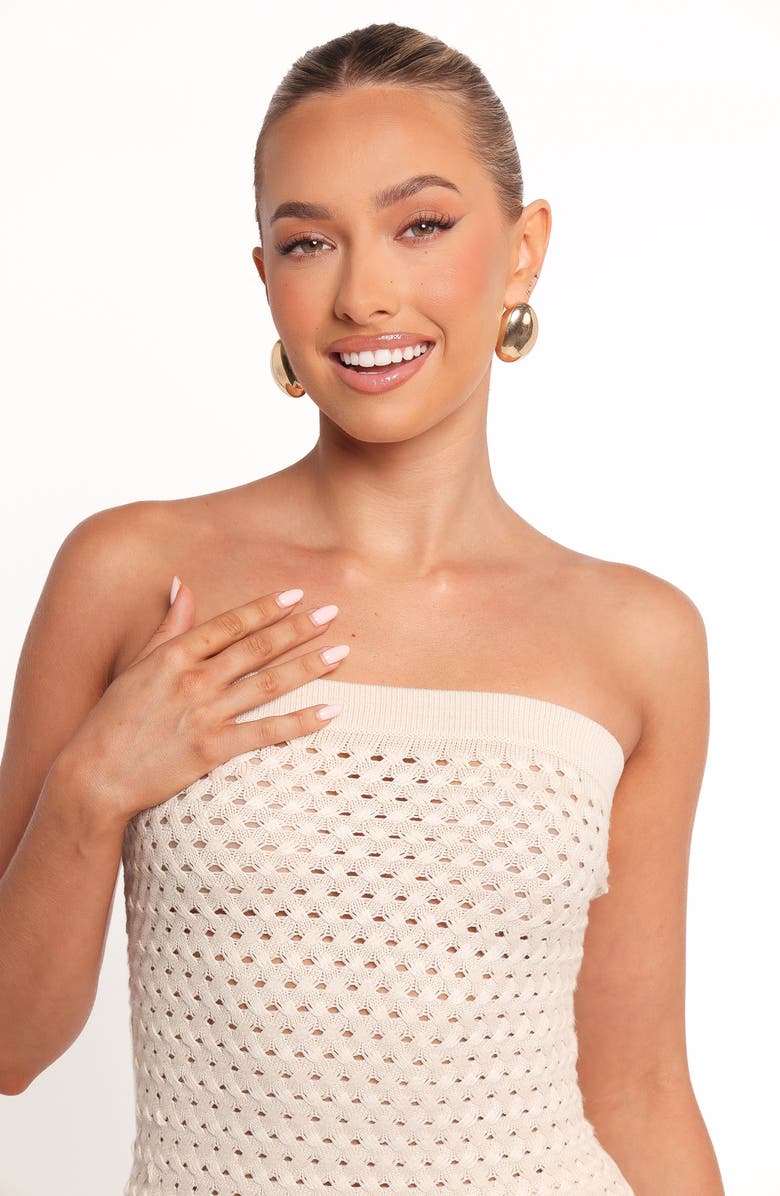 Petal & Pup Fonte Open Stitch Tube Top Sweater, Alternate, color, 